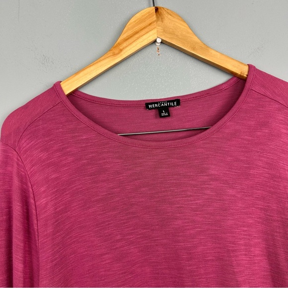 J.Crew mercantile long sleeve silky hem top size L round neck Style #H1730 - Picture 6 of 13